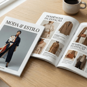 Catálogo ou Revista com Grampo